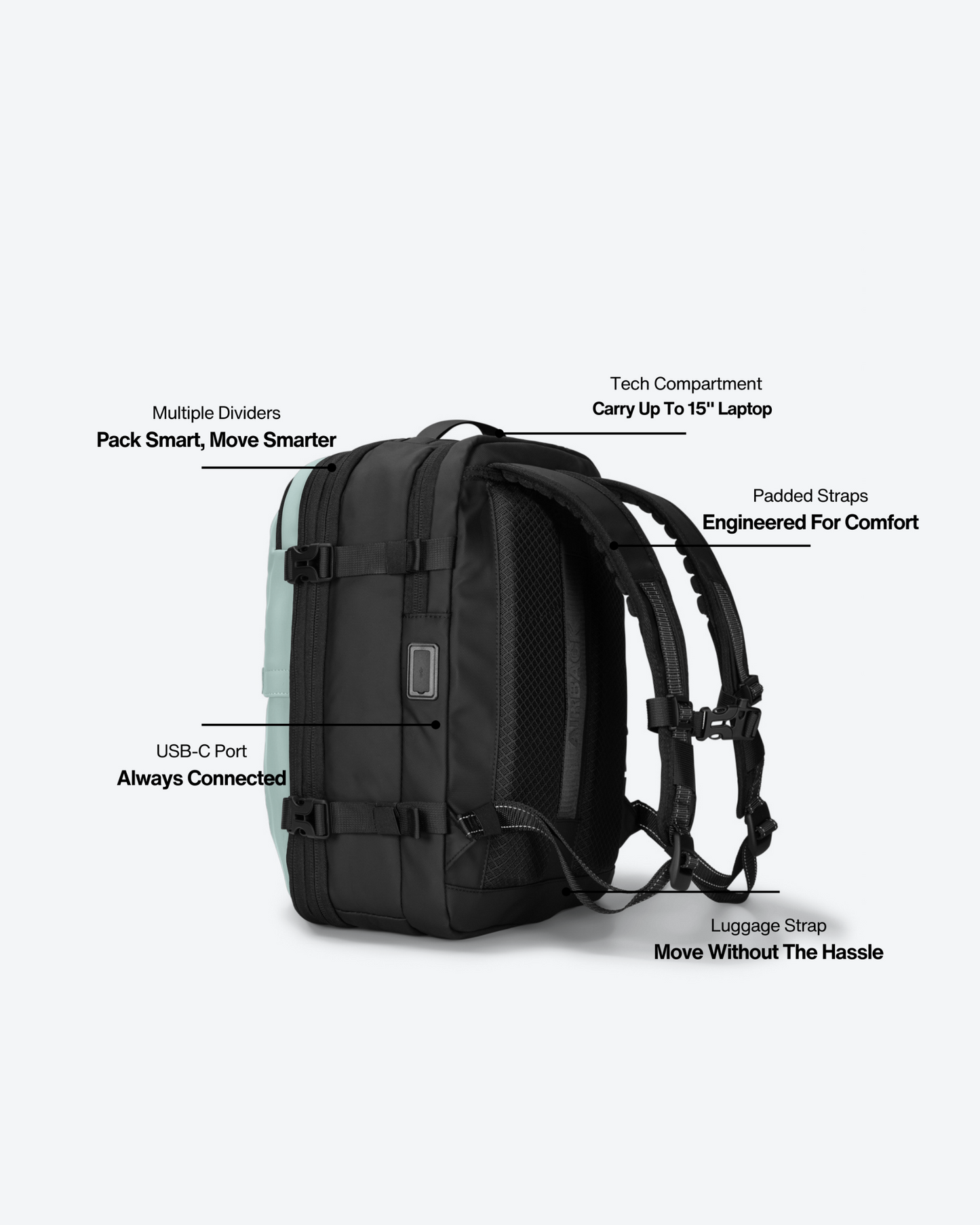 Airback GO (Under Seat) - Ash Grey