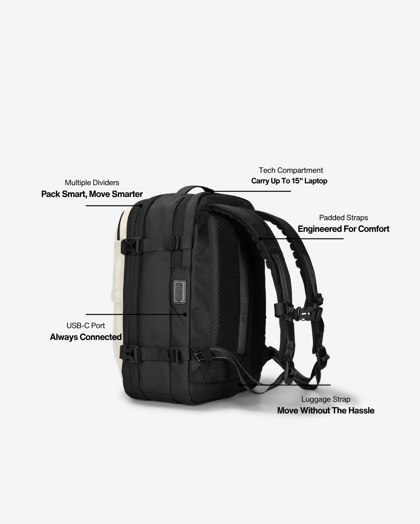 Airback GO (Under Seat) - Light Sand