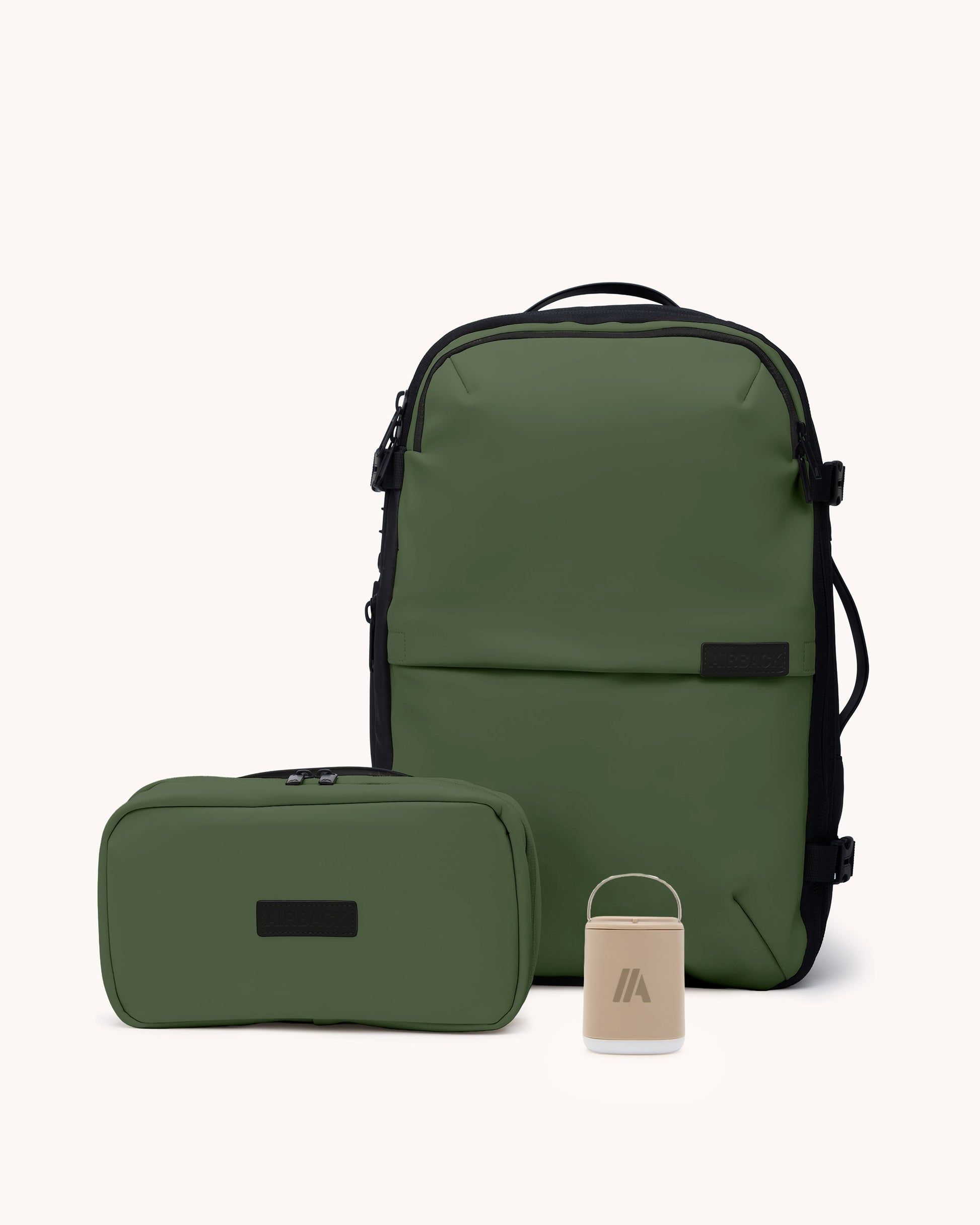 Vacuum Backpack Carry-On Bundle – Olive Green | Airback