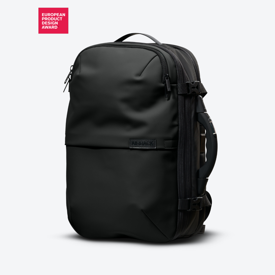 AIRBACK ブラック バックパック 収納袋付き AIRBACK ブラック バックパック 収納袋付き