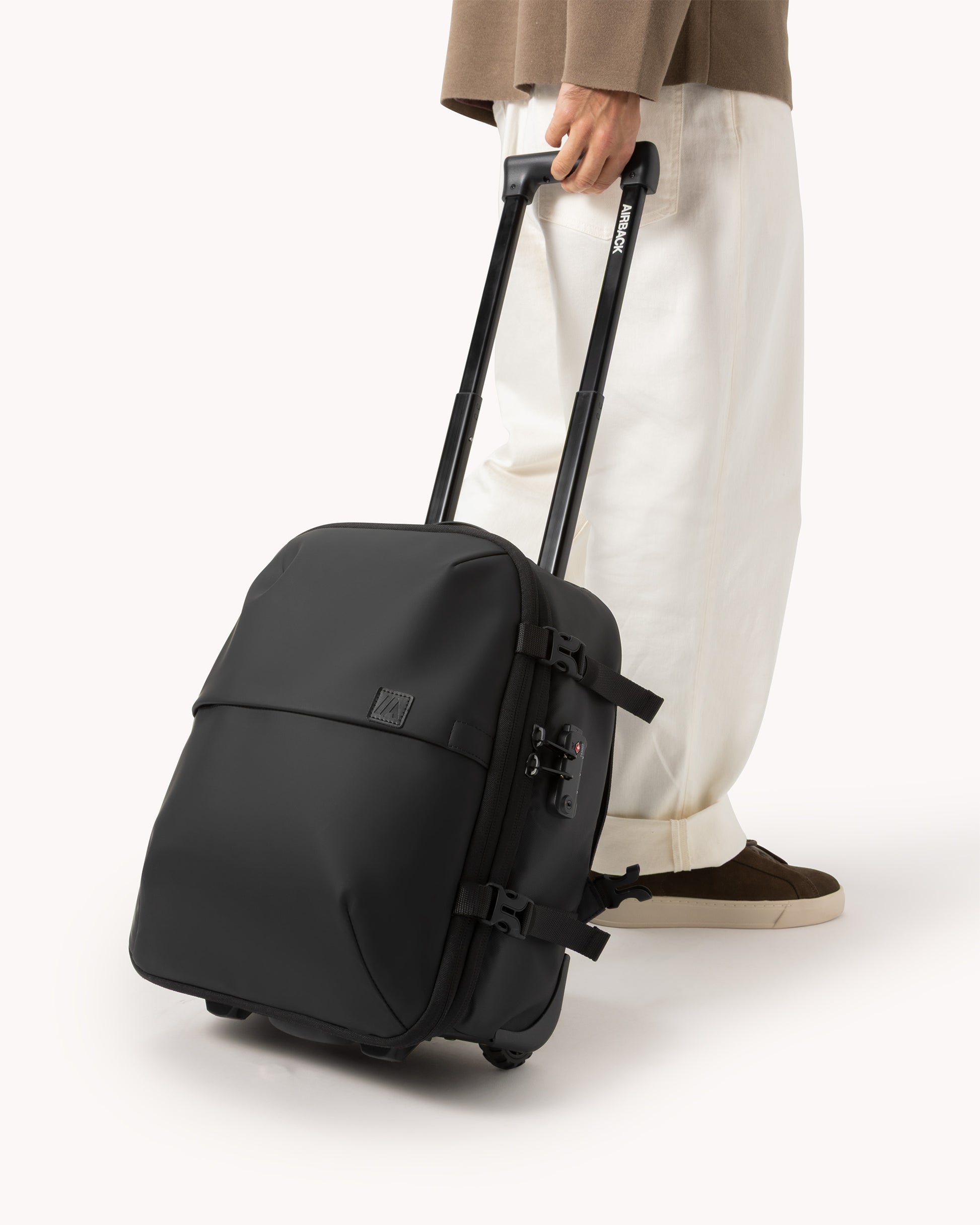 backpack travel bag with wheels Vacuum Backpack with Wheels (Under-Seat) – Matt Black | Airback