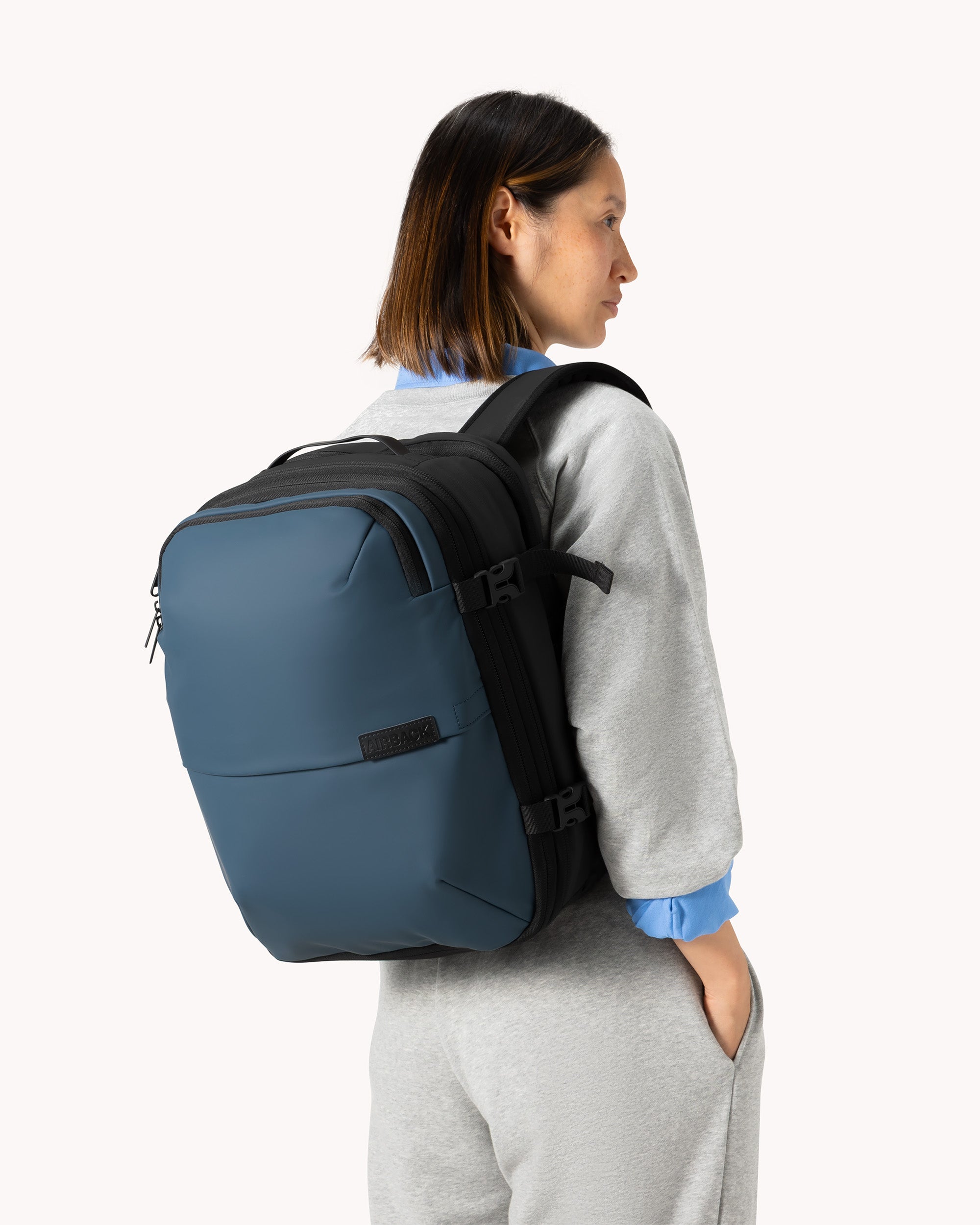 Airback GO: accessory size backpack - Navy Blue - Airback