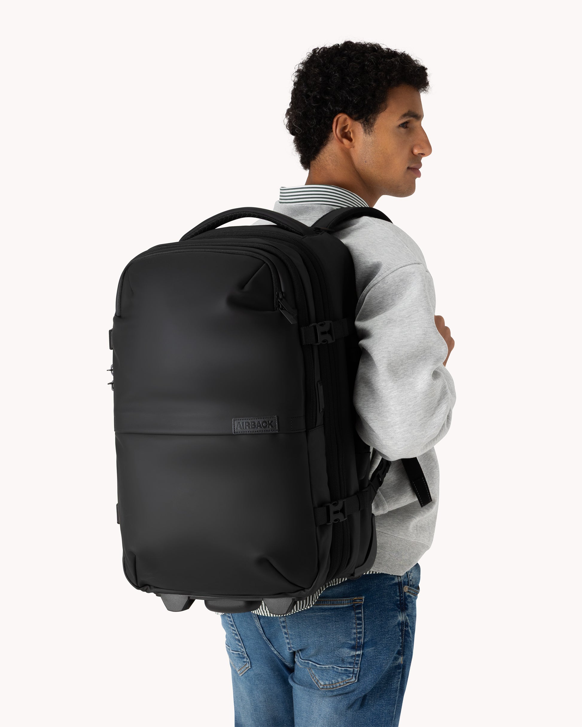 Carry-On Vacuum Backpack with Trolley (2-in-1) | Airback Carry-On Vacuum Backpack with Trolley (2-in-1) | Airback