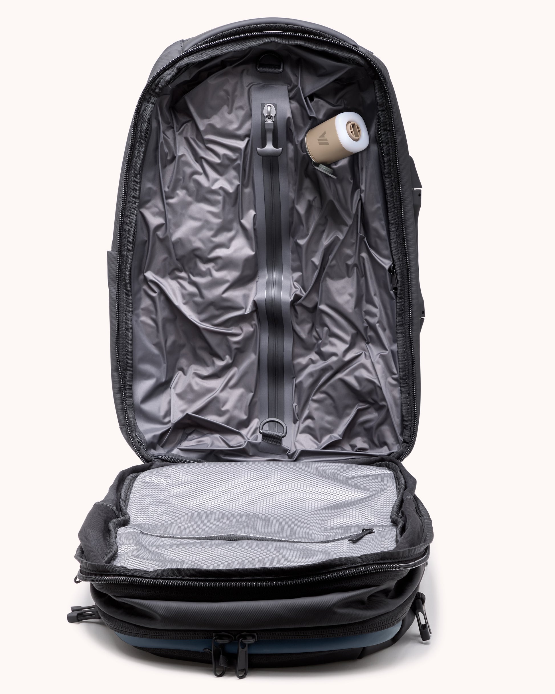 Vacuum Backpack with Wheels Bundle (Carry-On 2-in-1) - Navy Blue | Airback