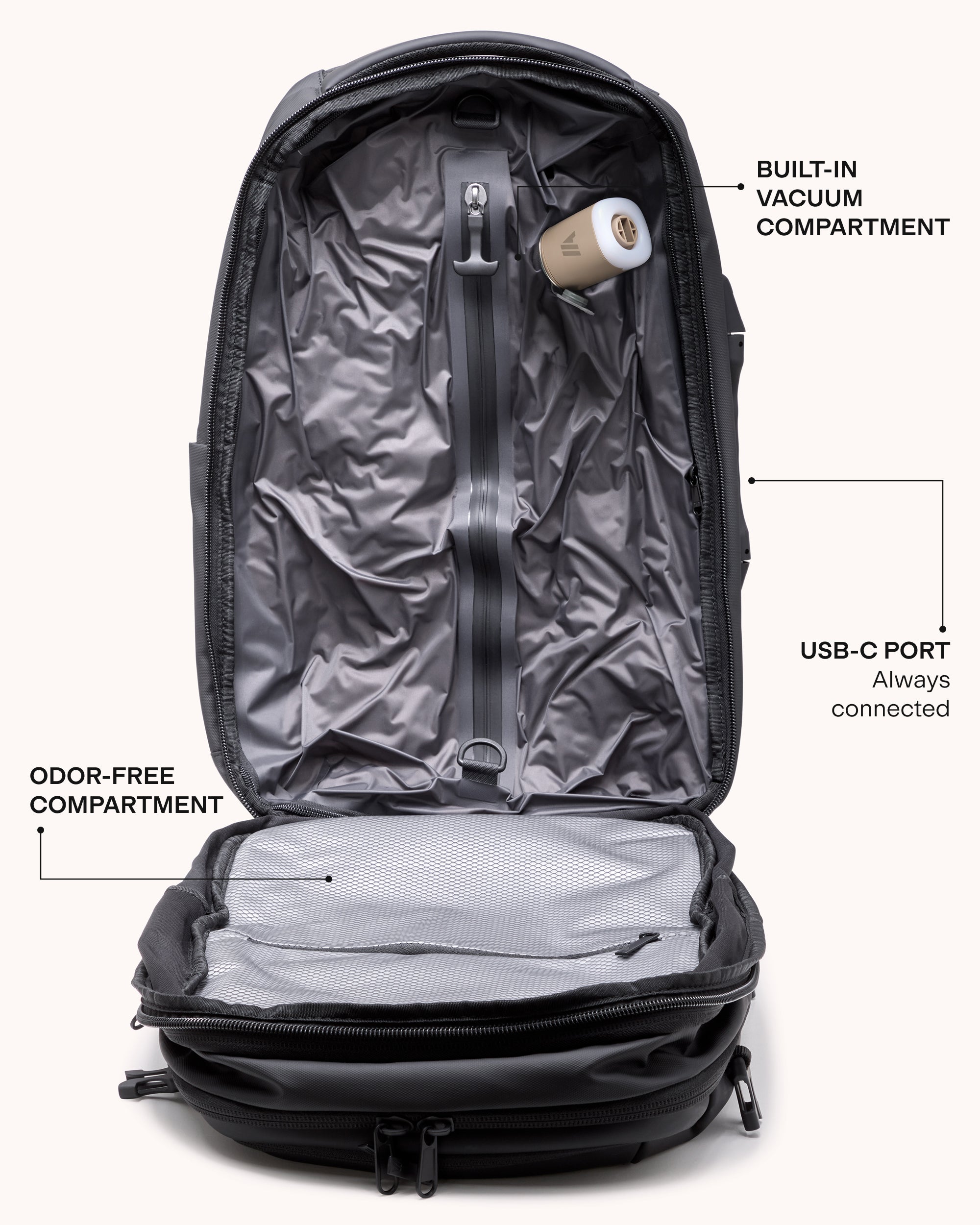 Carry-On Vacuum Backpack with Trolley (2-in-1) | Airback - Airback