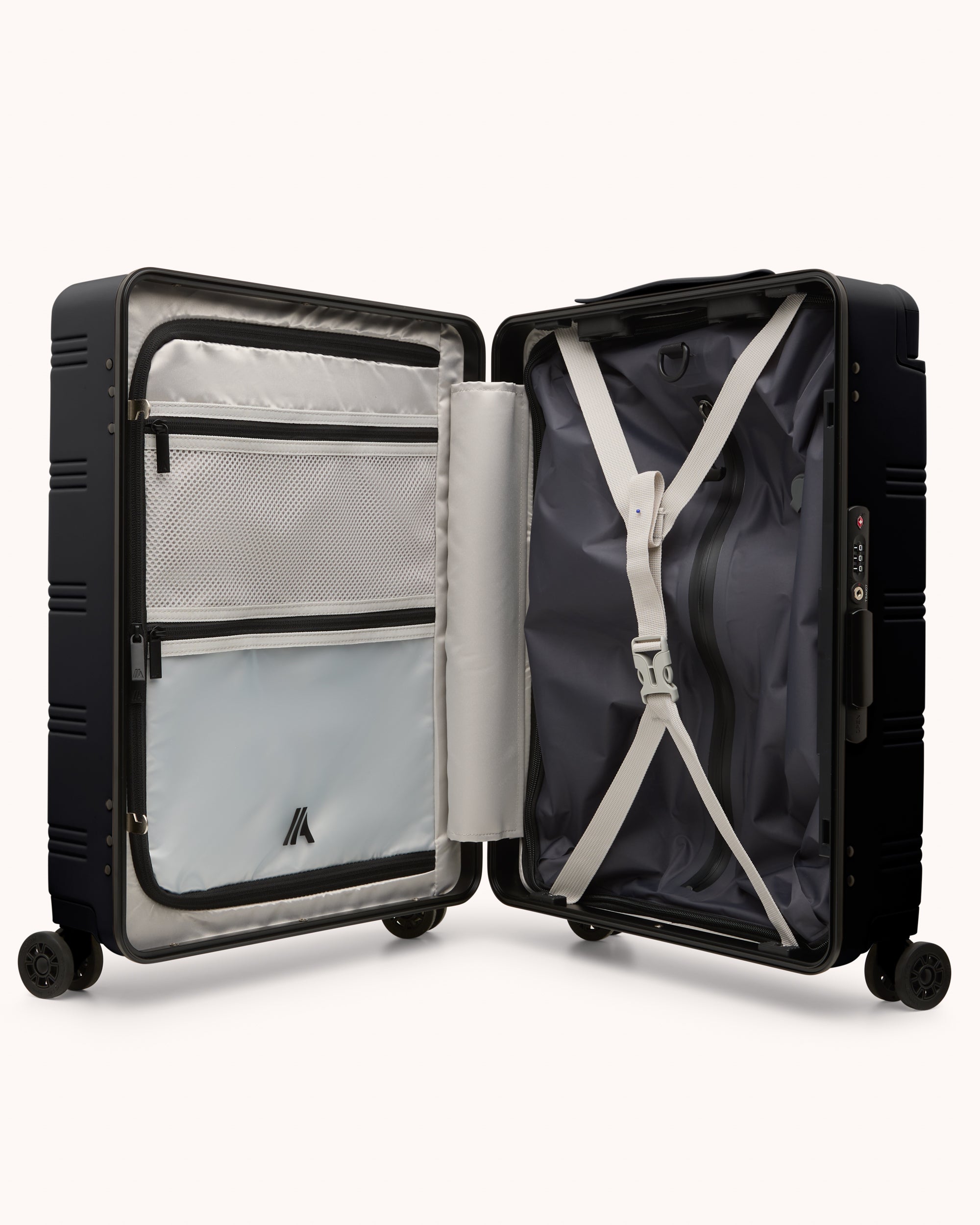 Zipperless Aluminum Carry-On Suitcase – Matt Black | Airback - Airback