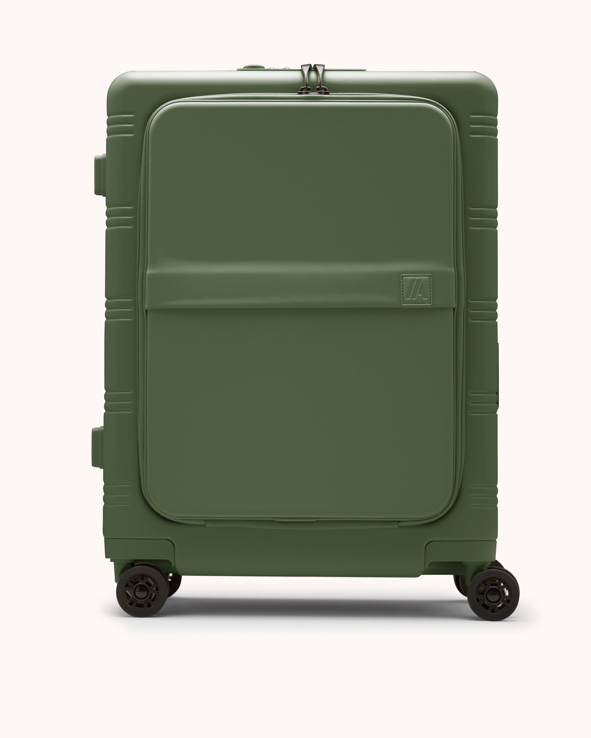 Zipperless Aluminum Carry-On Suitcase – Olive Green | Airback
