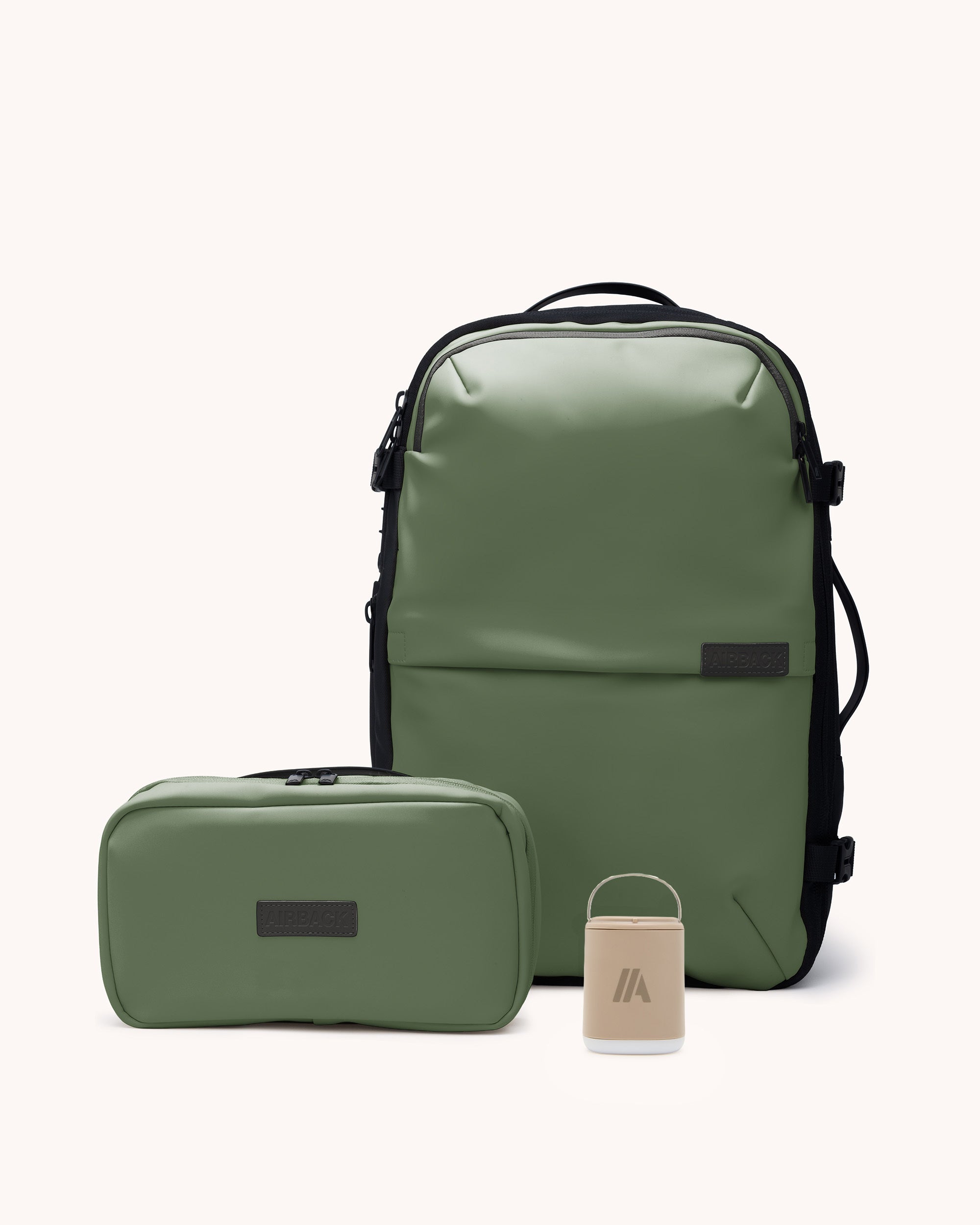 Vacuum Backpack Carry-On Bundle – Olive Green | Airback - Airback